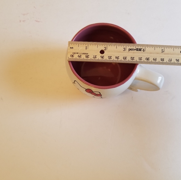 NWOT Hello Kitty Sanrio Mug White Mauve - Picture 10 of 10